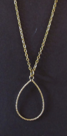Delicate Oval Gold Stainless Steel Necklace