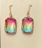 Multi Color Crystal Earring - FE-25